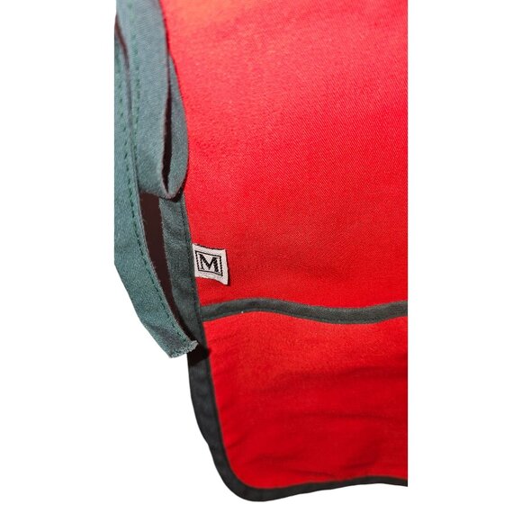 Vintage Mullens Smock Apron With Goose Embroidery Red/Black Adjustable Size - Picture 10 of 10